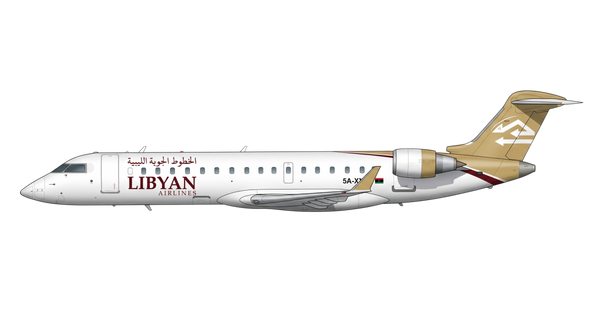 Libyan Airlines Bombardier CRJ-900 livery