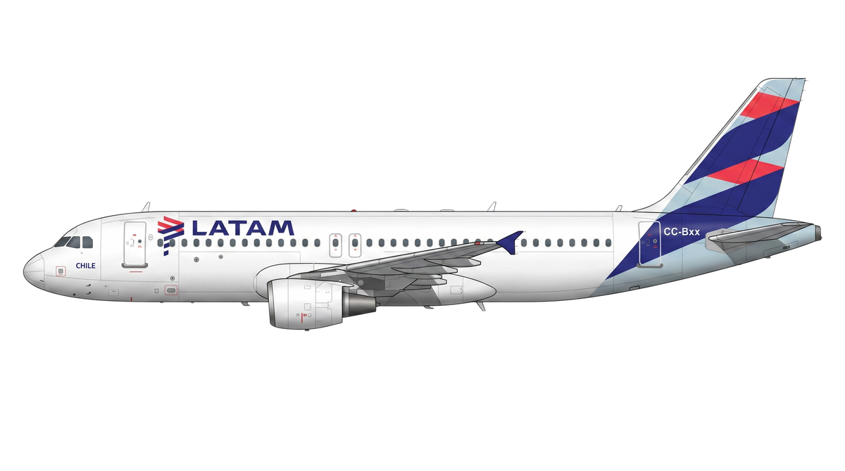LATAM Airlines Chile Airbus A318/A319/A32 livery