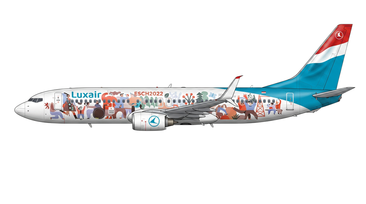Luxair Boeing 737 NG livery