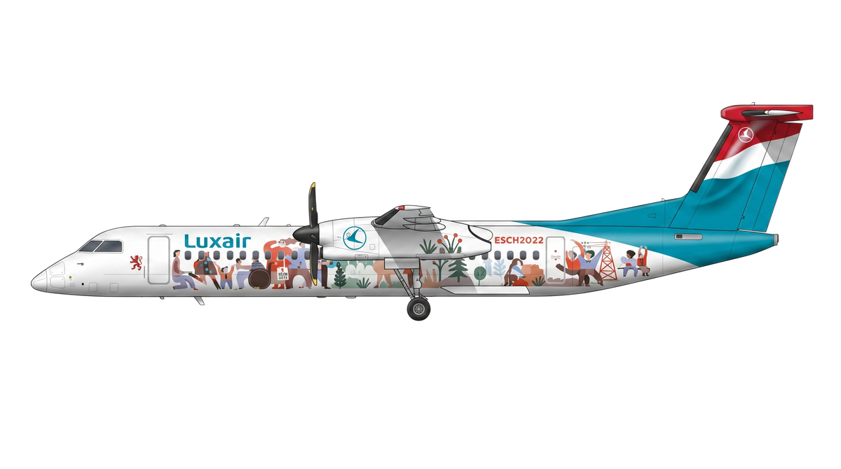 Luxair Bombardier DHC-8-400 livery