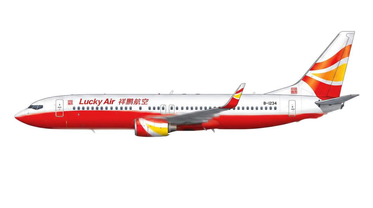 Lucky Air Boeing 737 NG livery