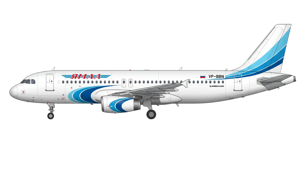 Joint-Stock Company "Yamal Airlines" Airbus A318/A319/A32 livery