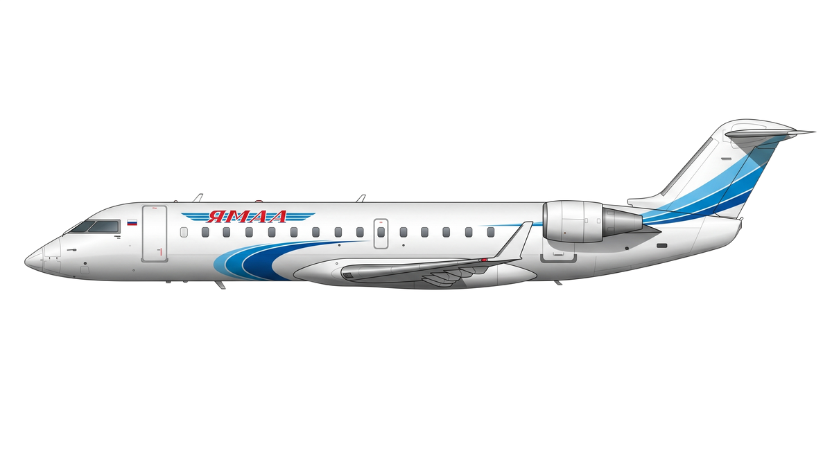 Joint-Stock Company "Yamal Airlines" Bombardier CRJ-100/2 livery
