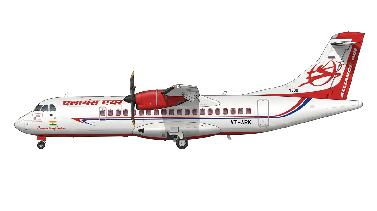 Airline Allied Services Limited dba Alliance Air ATR 42/72 livery