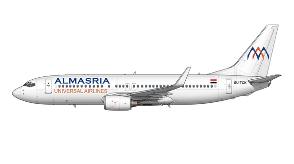 AlMasria Universal Airlines Boeing 737 Classic livery