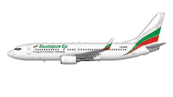 Bulgaria air Boeing 737 Classic livery