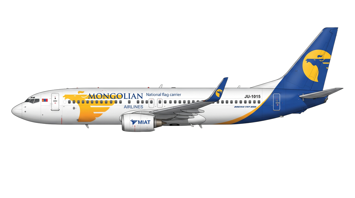MIAT Boeing 737 NG livery