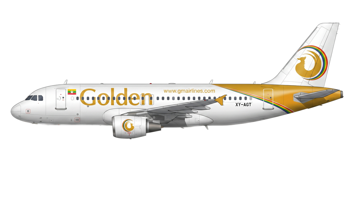 Myanmar Airways International Airbus A318/A319/A32 livery