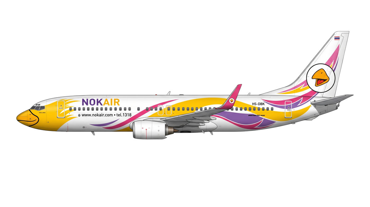Nok Air Boeing 737 NG livery