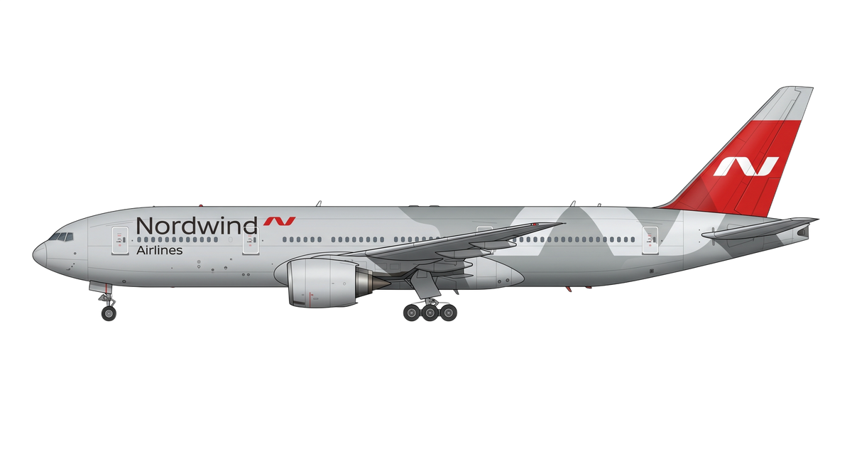 Nordwind Airlines Boeing 777 livery