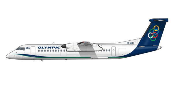 Olympic Air Bombardier DHC-8-100 livery