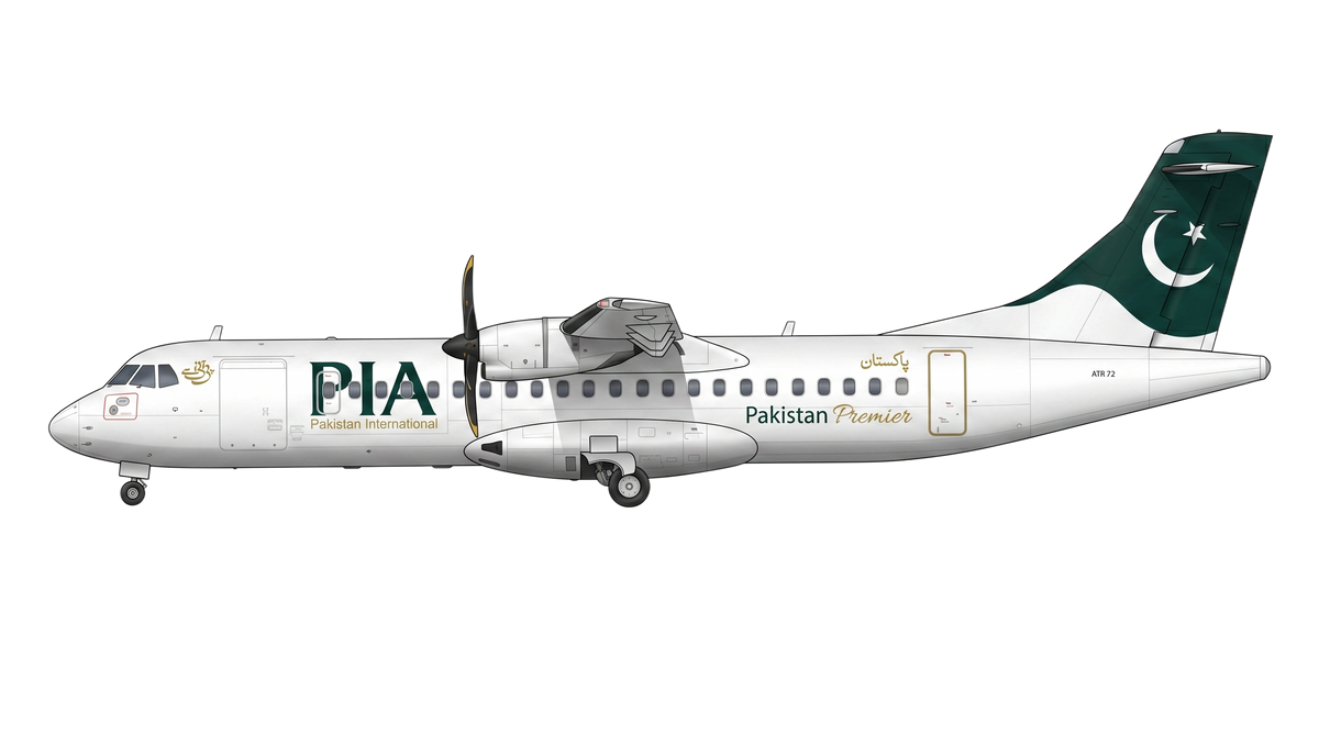 PIA ATR 42/72 livery