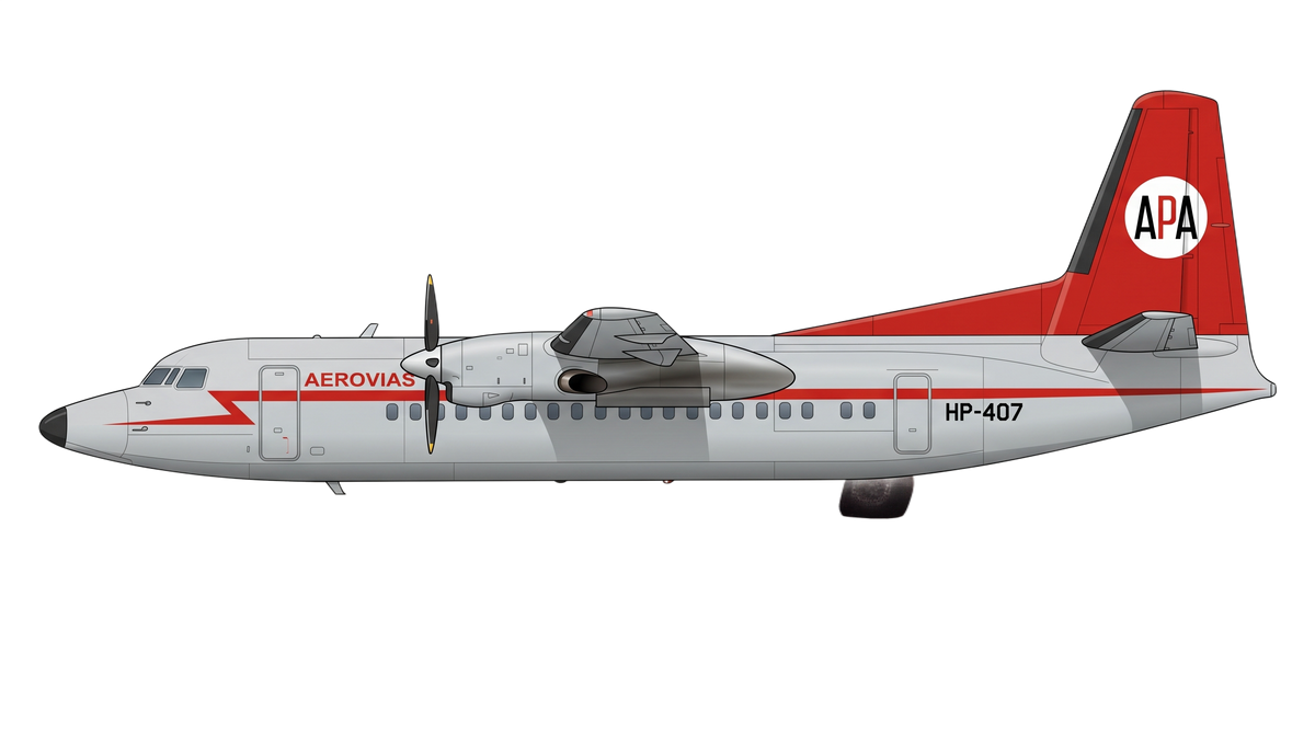 Air Panama dba Parsa, S.A. Fokker 27/50/60 livery