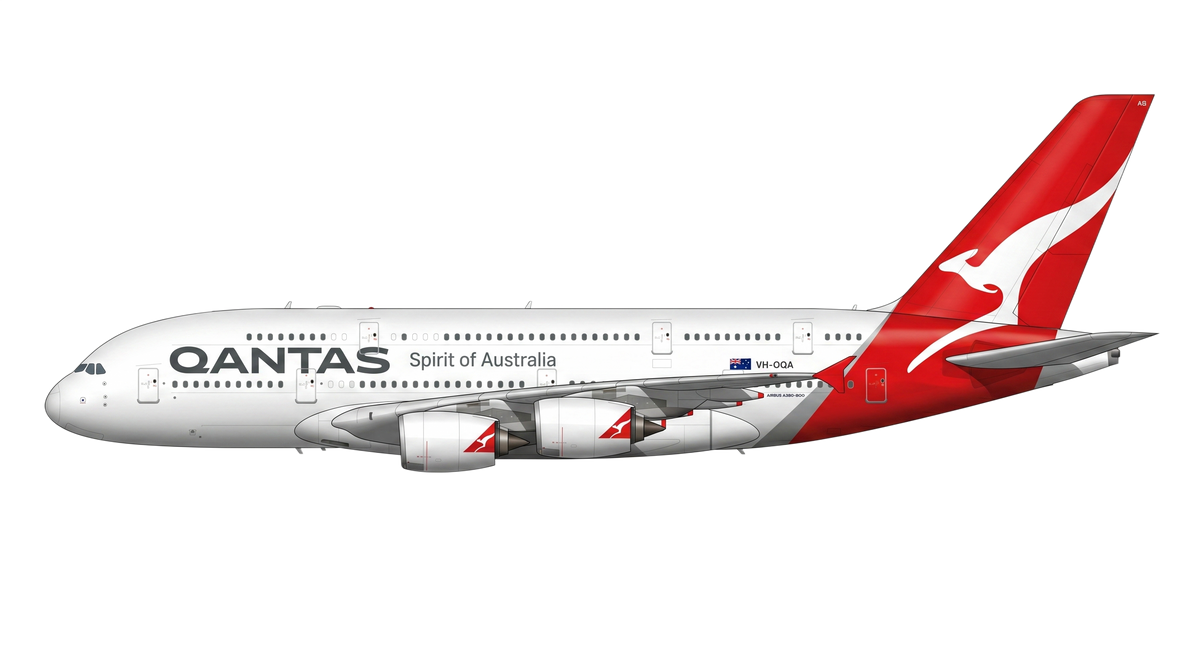Qantas Airbus A380 livery