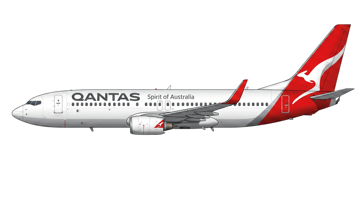 Qantas Boeing 737 NG livery