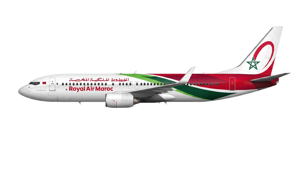 Royal Air Maroc Boeing 737 NG livery