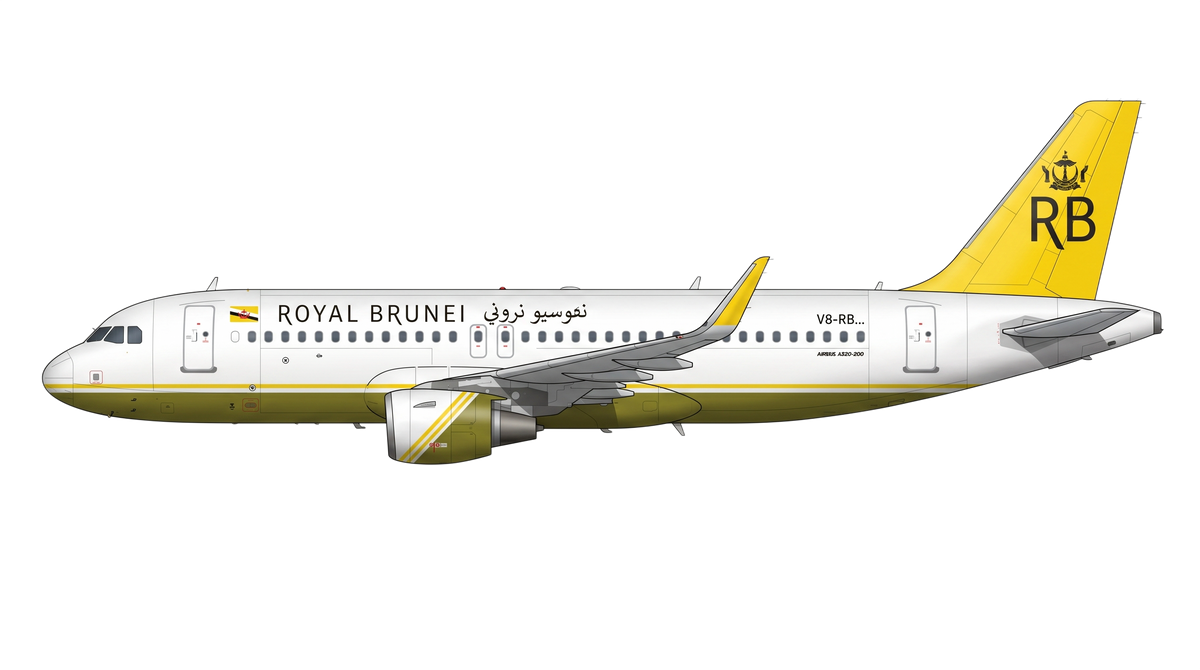 Royal Brunei Airlines Airbus A318/A319/A32 livery