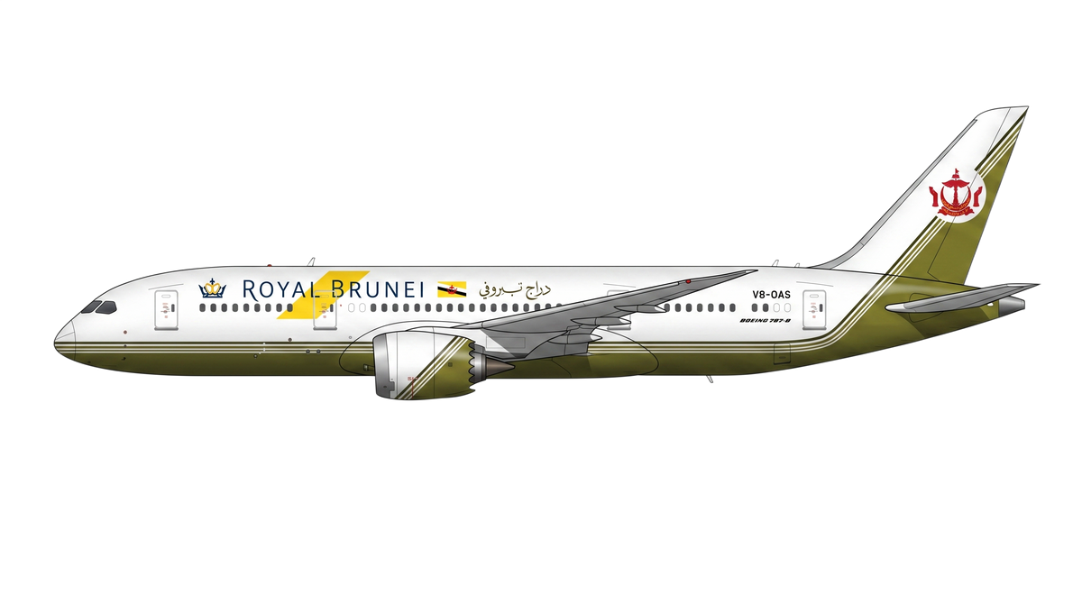Royal Brunei Airlines Boeing 787 livery