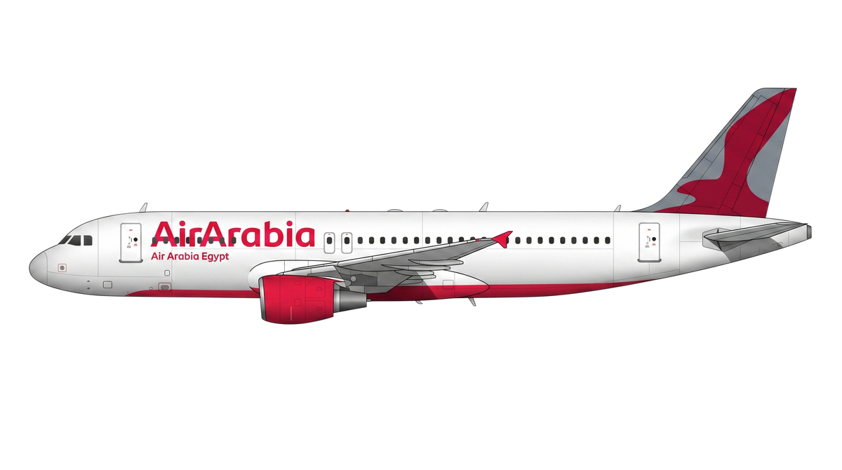 Air Arabia Egypt Airbus A318/A319/A32 livery