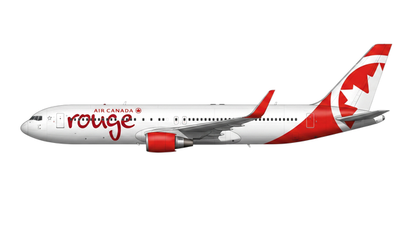 Air Canada rouge Boeing 767 livery