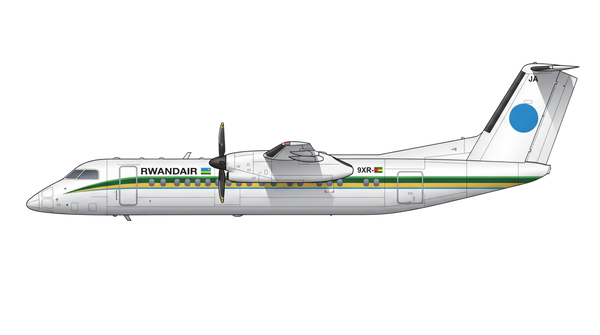 RwandAir Bombardier DHC-8-400 livery