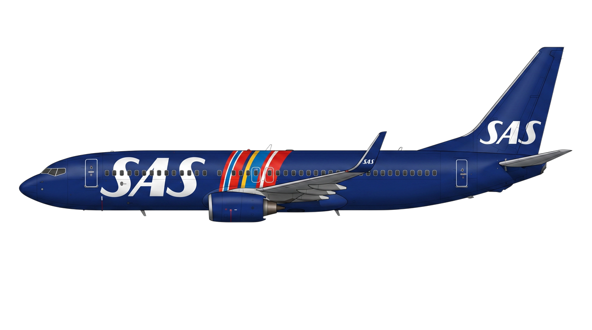 SAS Boeing 737 NG livery