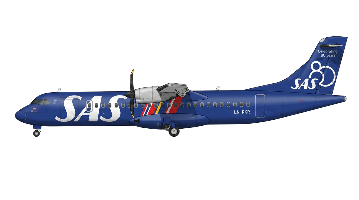 SAS ATR 42/72 livery