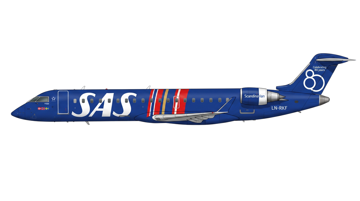 SAS Bombardier CRJ-900 livery