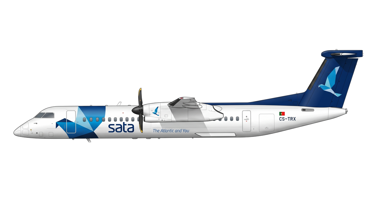 SATA Air Acores Bombardier DHC-8-400 livery
