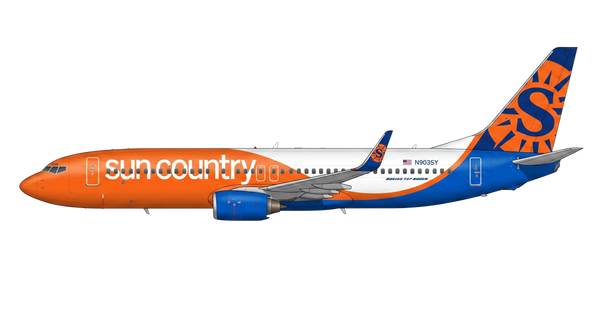 Sun Country Airlines Boeing 737 NG livery