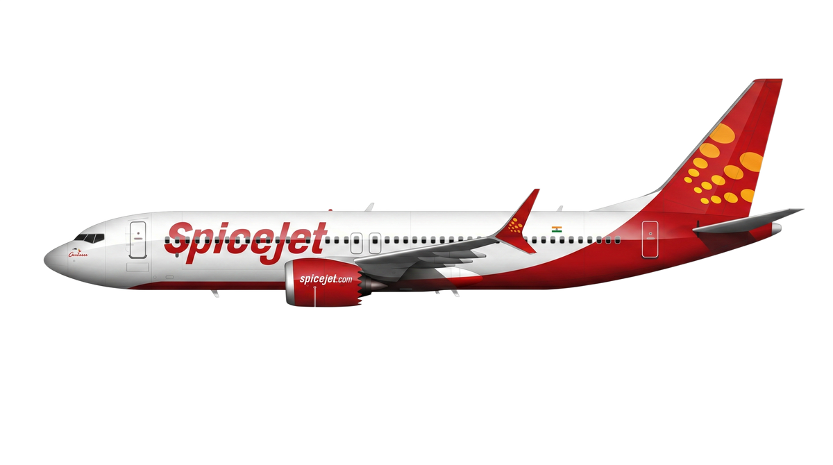 SpiceJet Boeing 737 NG livery