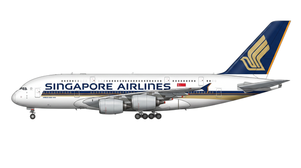 Singapore Airlines Airbus A380 livery