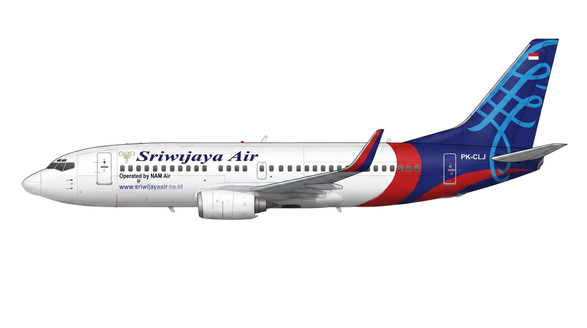 PT. Sriwijaya Air Boeing 737 Classic livery