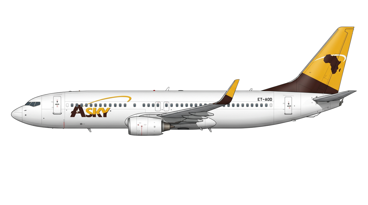 ASKY Airlines Boeing 737 NG livery