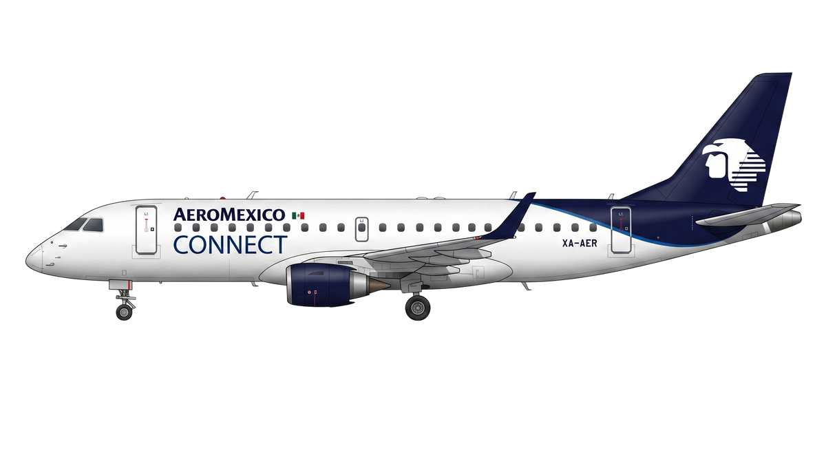 Aerolitoral S.A. de C.V. Embraer EMB-190/EMB livery