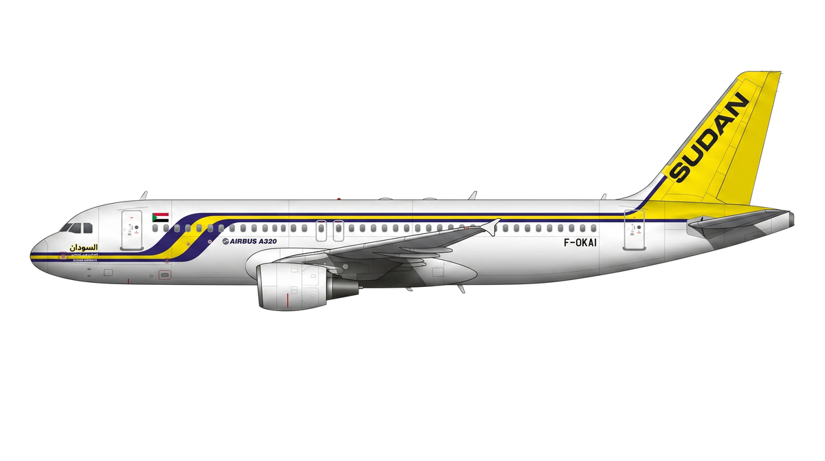 Sudan Airways Co. Ltd. Airbus A318/A319/A32 livery