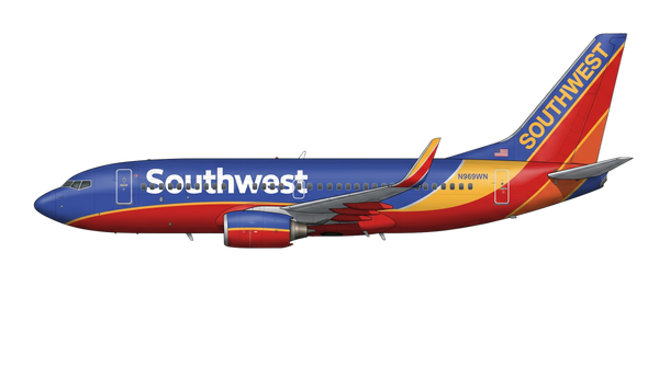 Southwest Airlines Boeing 737 Classic livery