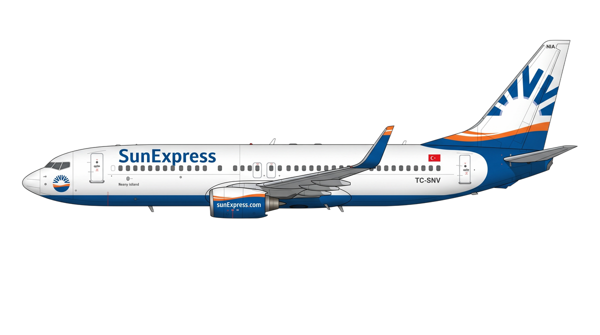SunExpress Boeing 737 NG livery