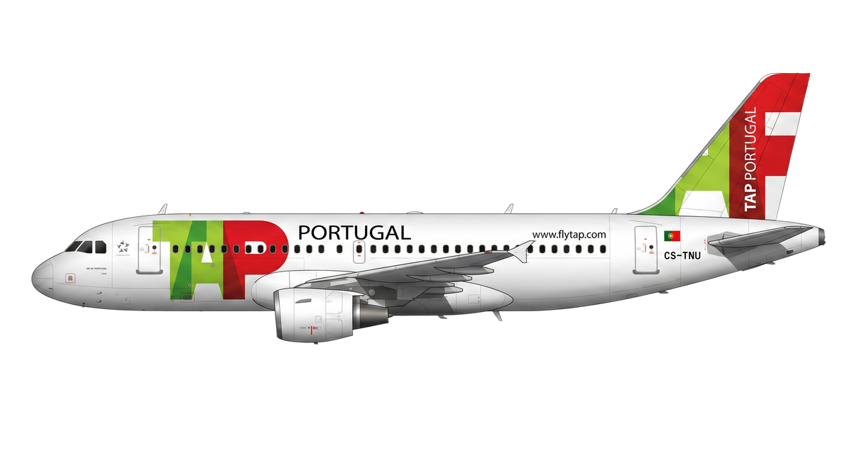 TAP Portugal Airbus A318/A319/A32 livery