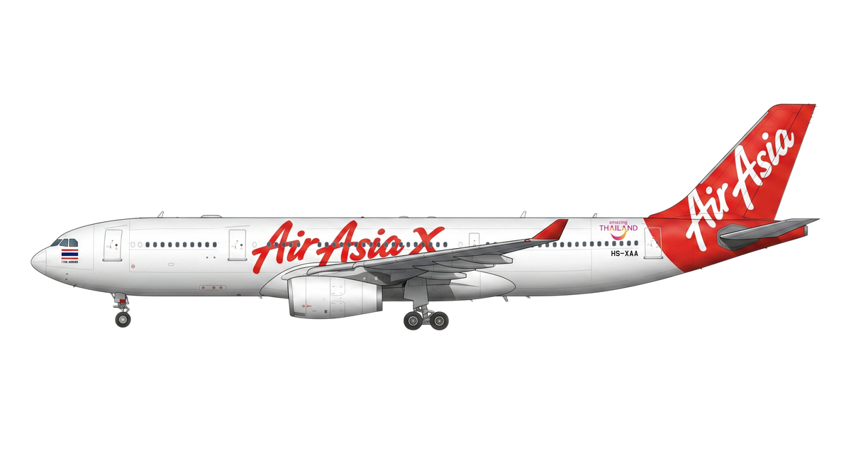 Thai Airasia X Company Limited Airbus A330/A340 livery
