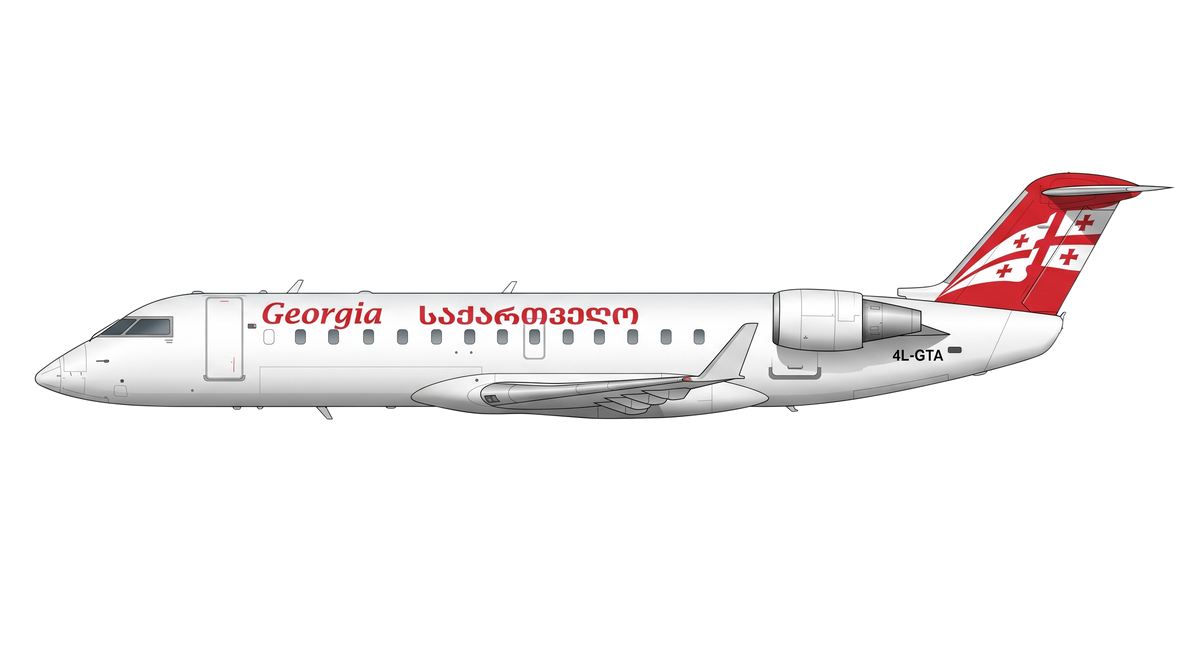 Georgian Airways Bombardier CRJ-100/2 livery