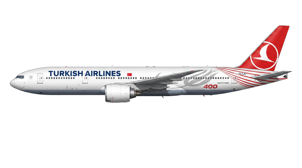 Turkish Airlines Boeing 777 livery