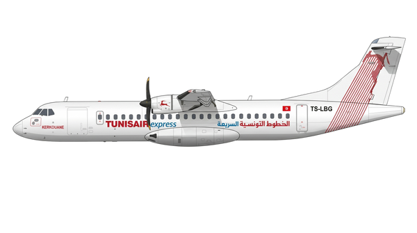 Tunisair Express ATR 42/72 livery
