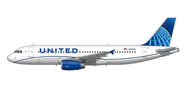 United Airlines Airbus A318/A319/A32 livery