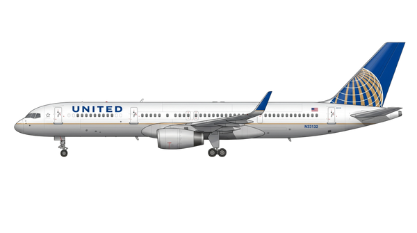 United Airlines Boeing 757 livery