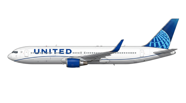 United Airlines Boeing 767 livery