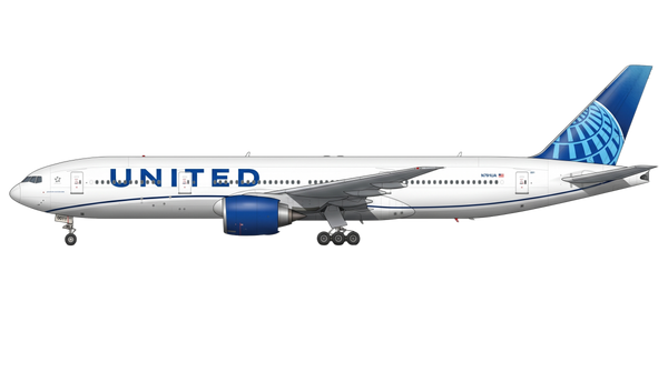 United Airlines Boeing 777 livery