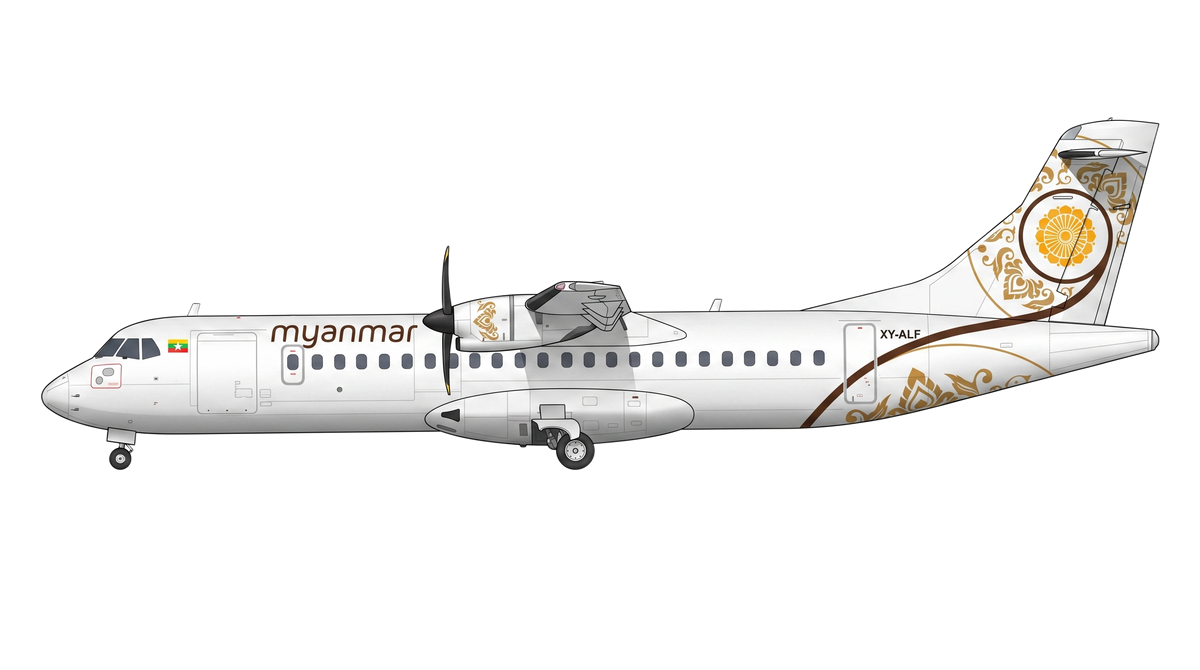 Myanmar National Airlines ATR 42/72 livery