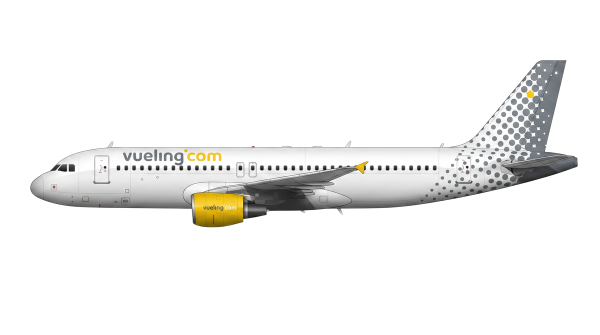 Vueling Airbus A318/A319/A32 livery