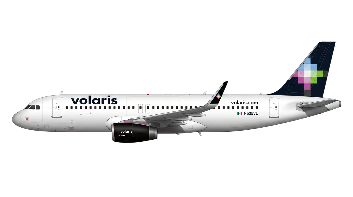 Volaris Airbus A318/A319/A32 livery